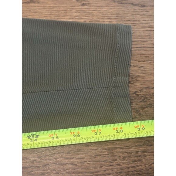 Veronica Beard Blossom Biker Pants Women’s 8 Army Green Belt Loops Made In USA - Picture 10 of 11